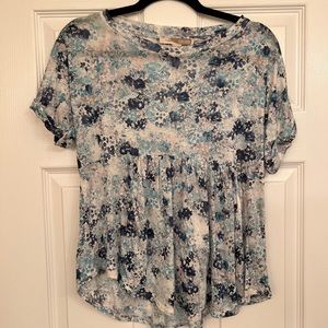 F21 Contemporary Floral Top